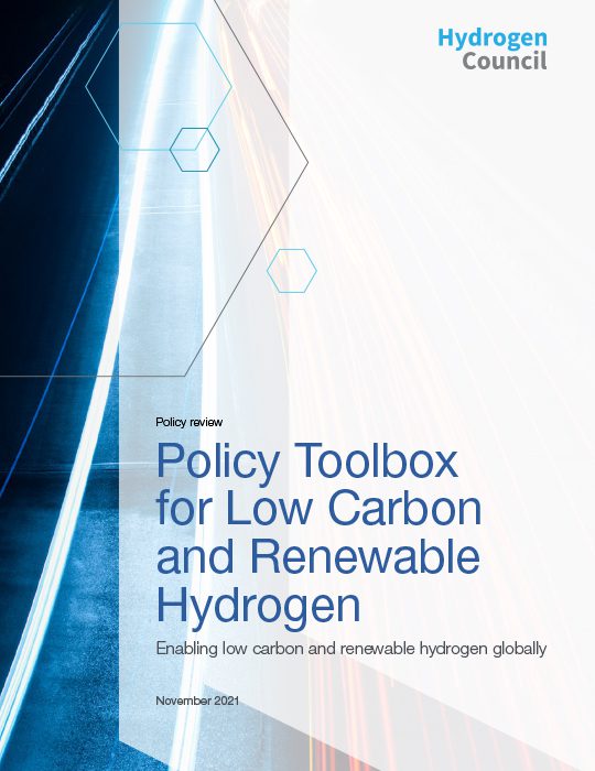 Policy Toolbox for Low Carbon and Renewable Hydrogen